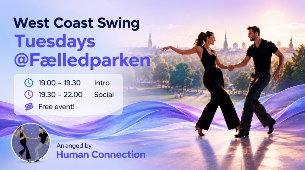 Sommerdans West Coast Swing i Fælledparken